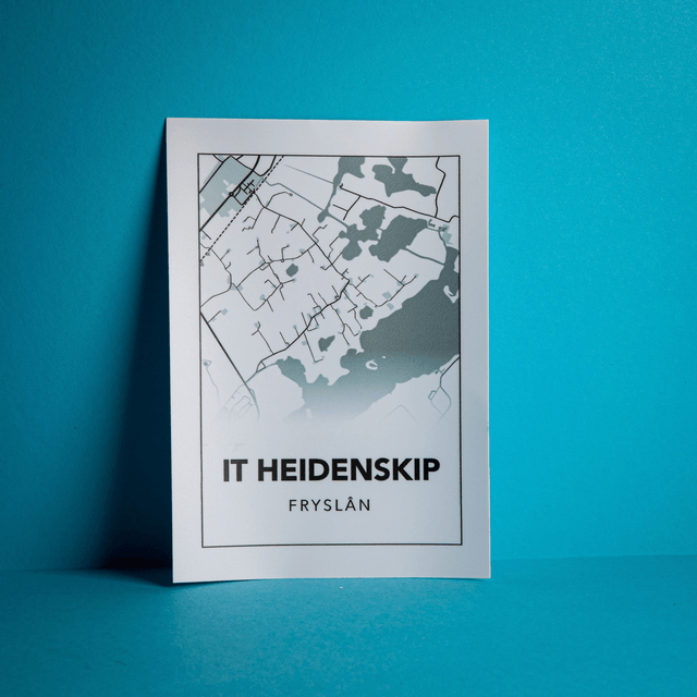 Plattegrondposter It Heidenskip