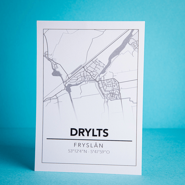 Plattegrondposter Drylts/IJlst