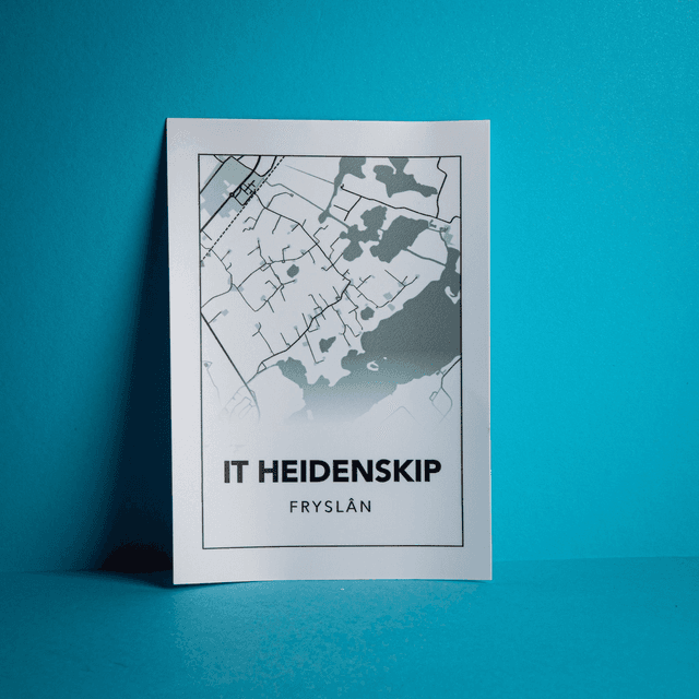 Plattegrondposter It Heidenskip